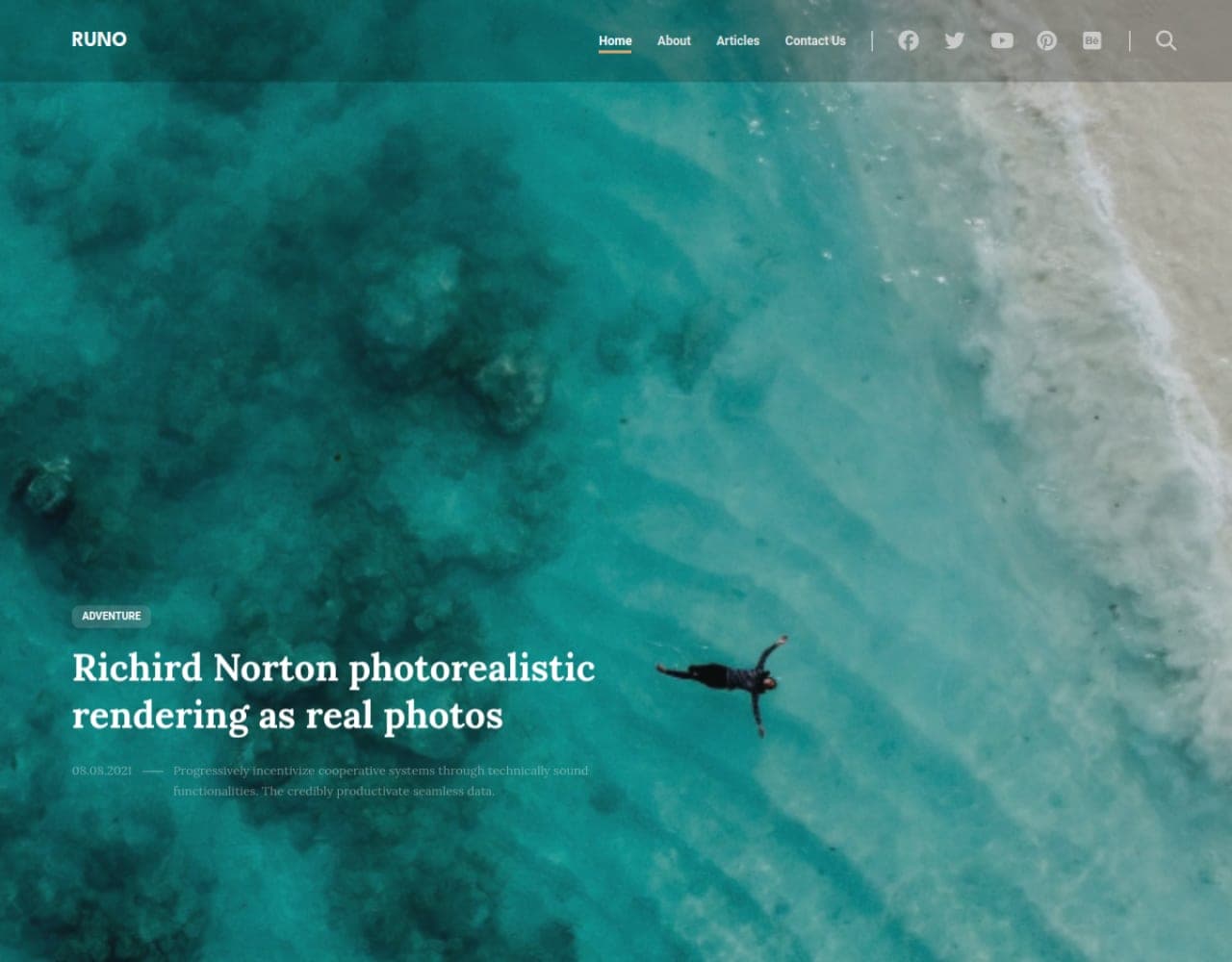 Runo website preview